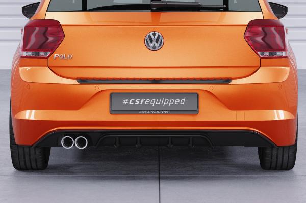 CSR Diffusor | Heckansatz mit ABE für VW Polo 6 2G (Typ AW) GTI HA442-L schwarz matt (Lackierung erforderlich)