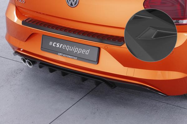 CSR Diffusor | Heckansatz mit ABE für VW Polo 6 2G (Typ AW) GTI HA442-L schwarz matt (Lackierung erforderlich)