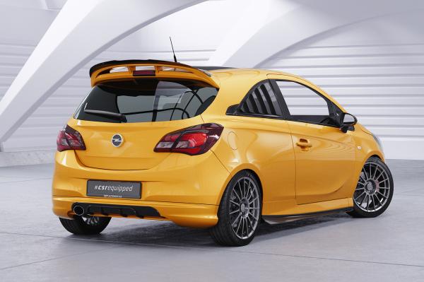 CSR Diffusor | Heckansatz mit ABE für Opel Corsa E GSI HA446-L schwarz matt (Lackierung erforderlich)