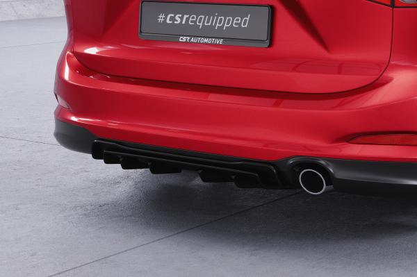 CSR Diffusor | Heckansatz mit ABE für Ford Focus MK4 Turnier HA450-L schwarz matt (Lackierung erforderlich)