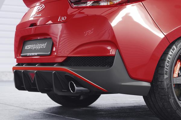 CSR Racing Diffusor | Heckansatz für Hyundai I30 (PD) Fastback N HA452-L schwarz matt (Lackierung erforderlich)