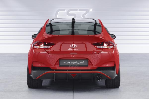 CSR Racing Diffusor | Heckansatz für Hyundai I30 (PD) Fastback N HA452-L schwarz matt (Lackierung erforderlich)
