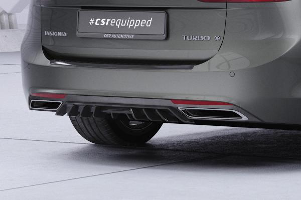 CSR Diffusor | Heckansatz mit ABE für Opel Insignia B Sports Tourer HA455-L schwarz matt (Lackierung erforderlich)