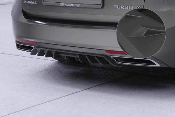 CSR Diffusor | Heckansatz mit ABE für Opel Insignia B Sports Tourer HA455-L schwarz matt (Lackierung erforderlich)