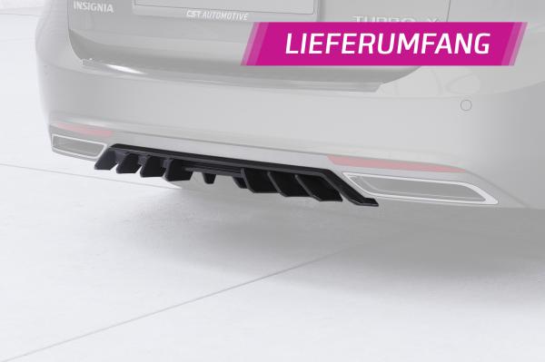 CSR Diffusor | Heckansatz mit ABE für Opel Insignia B Sports Tourer HA455-L schwarz matt (Lackierung erforderlich)