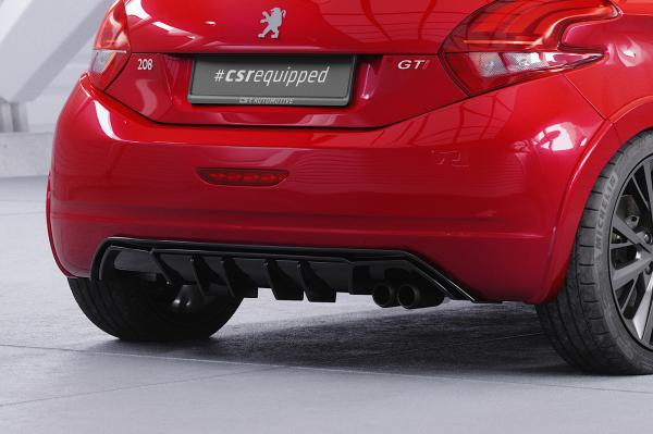 CSR Diffusor | Heckansatz mit ABE für Peugeot 208 GTi HA456-C Carbon Look Hochglanz (keine Lackierung erforderlich)