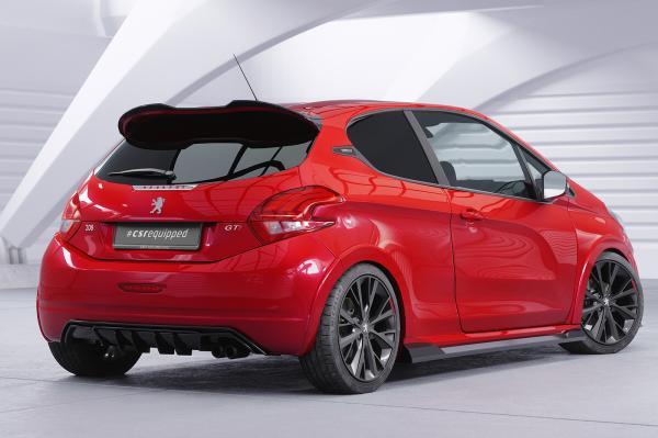 CSR Diffusor | Heckansatz mit ABE für Peugeot 208 GTi HA456-C Carbon Look Hochglanz (keine Lackierung erforderlich)
