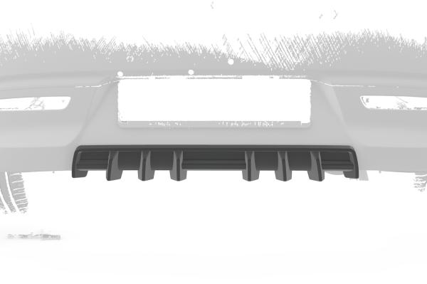 CSR Diffusor | Heckansatz mit ABE für Kia Rio 4 (YB) HA458-C Carbon Look Hochglanz (keine Lackierung erforderlich)
