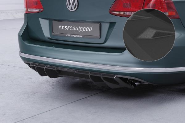 CSR Diffusor | Heckansatz mit ABE für VW Passat B7 (Typ 3C) Variant HA460-S schwarz matt strukturiert (keine Lackierung erforderlich)