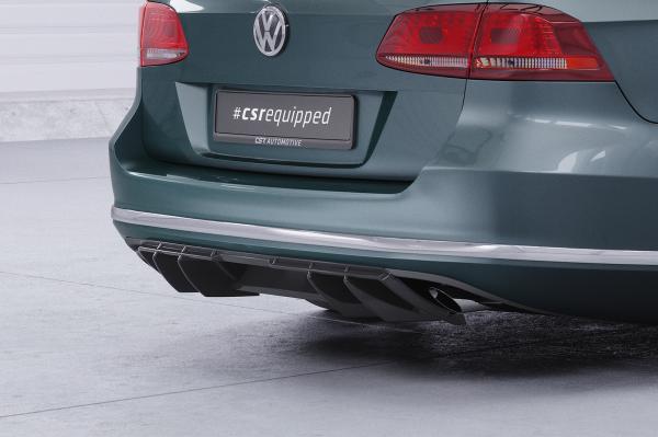 CSR Diffusor | Heckansatz mit ABE für VW Passat B7 (Typ 3C) Variant HA460-L schwarz matt (Lackierung erforderlich)