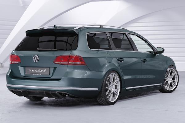 CSR Diffusor | Heckansatz mit ABE für VW Passat B7 (Typ 3C) Variant HA460-L schwarz matt (Lackierung erforderlich)
