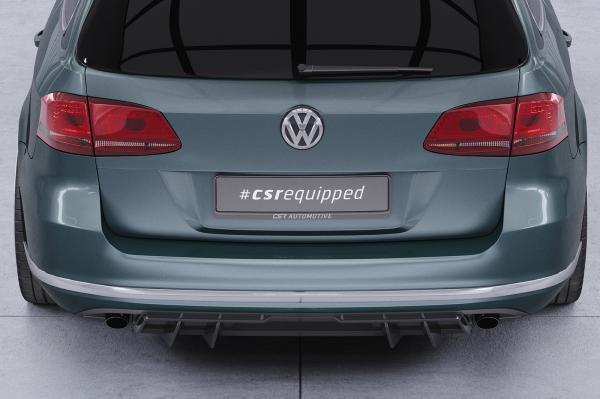 CSR Diffusor | Heckansatz mit ABE für VW Passat B7 (Typ 3C) Variant HA460-L schwarz matt (Lackierung erforderlich)