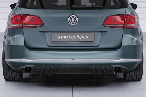 CSR Diffusor | Heckansatz mit ABE für VW Passat B7 (Typ 3C) Variant HA460-L schwarz matt (Lackierung erforderlich)