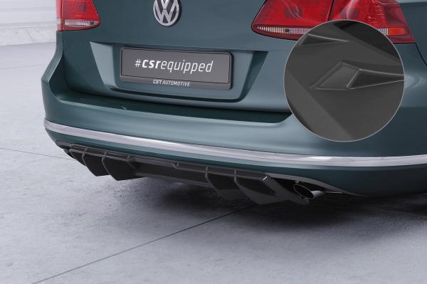 CSR Diffusor | Heckansatz mit ABE für VW Passat B7 (Typ 3C) Variant HA460-L schwarz matt (Lackierung erforderlich)