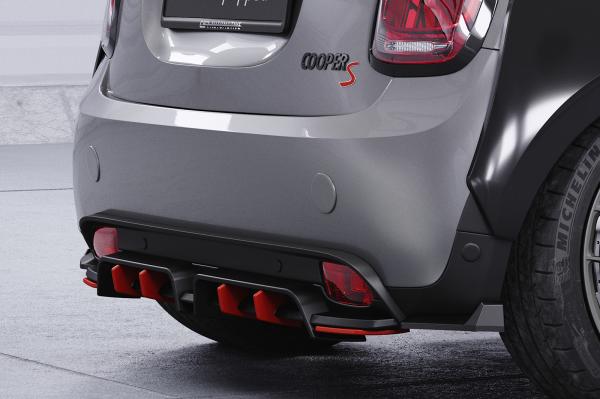 CSR Diffusor | Heckansatz mit ABE für Mini F56 Cooper SE HA463-L schwarz matt (Lackierung erforderlich)