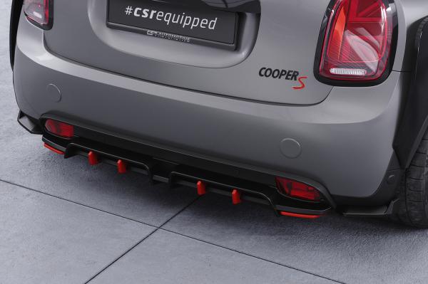 CSR Racing Diffusor | Heckansatz für Mini F56 Cooper SE HA464-L schwarz matt (Lackierung erforderlich)