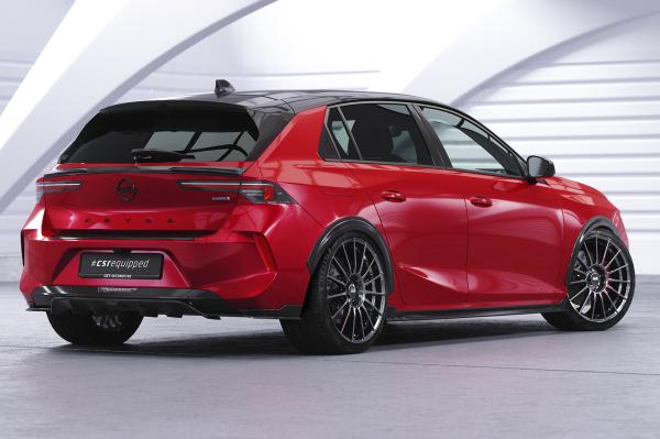 CSR Diffusor | Heckansatz mit ABE für Opel Astra L Schrägheck HA467-G Glossy schwarz glänzend (keine Lackierung erforderlich)
