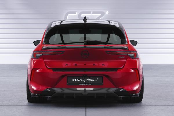 CSR Diffusor | Heckansatz mit ABE für Opel Astra L Schrägheck HA467-G Glossy schwarz glänzend (keine Lackierung erforderlich)