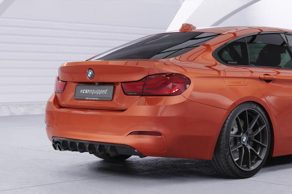 CSR Diffusor | Heckansatz mit ABE für BMW 4er (F36) Grand Coupe HA479-M Carbon Look matt strukturiert (keine Lackierung erforderlich)