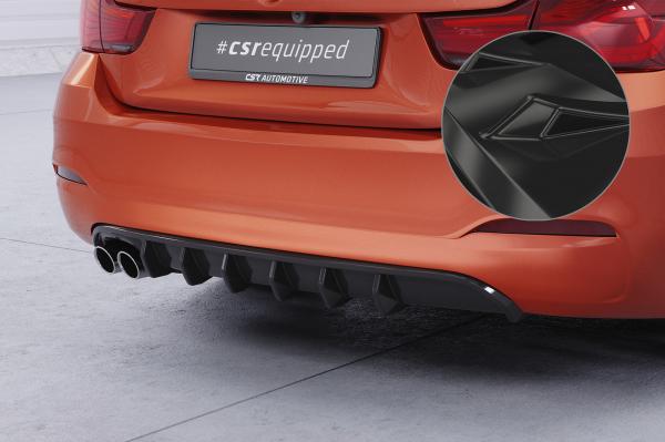 CSR Diffusor | Heckansatz mit ABE für BMW 4er (F36) Grand Coupe HA479-G Glossy schwarz glänzend (keine Lackierung erforderlich)