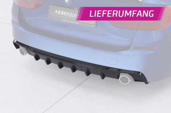 CSR Diffusor | Heckansatz für BMW 5er G31 Touring HA480-M Carbon Look matt strukturiert (keine Lackierung erforderlich)