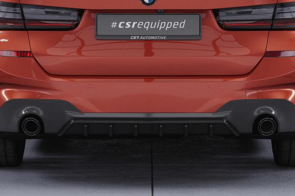 CSR Diffusor | Heckansatz mit ABE für BMW 3er G20 / G21 HA481-L schwarz matt (Lackierung erforderlich)