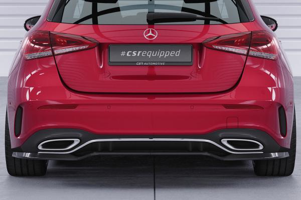 CSR Diffusor | Heckansatz mit ABE für Mercedes-Benz A-Klasse (W177) AMG-Line HA483-G Glossy schwarz Hochglanz (keine Lackierung erforderlich)