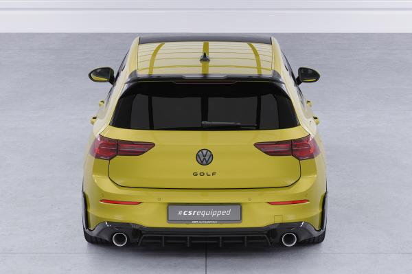 CSR Diffusor | Heckansatz mit ABE für VW Golf 8  GTI HA484-G Glossy schwarz glänzend (keine Lackierung erforderlich)