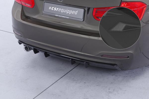 CSR Diffusor | Heckansatz mit ABE für BMW 3er F30 Limousine HA485-S Strukturiert schwarz matt (keine Lackierung erforderlich)