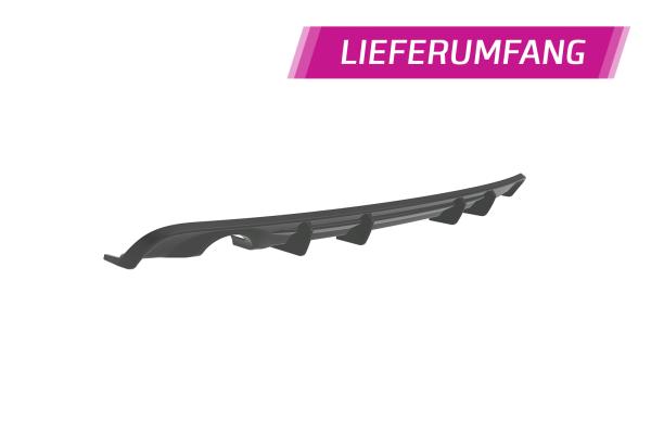 CSR Diffusor | Heckansatz mit ABE für BMW 3er F30 Limousine HA485-L Lackierung erforderlich (schwarz matt)