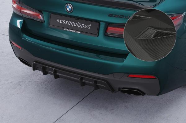 CSR Diffusor | Heckansatz mit ABE für BMW 5er G30 / G31 M-Paket HA486-S schwarz matt strukturiert (keine Lackierung erforderlich)