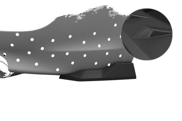 CSR Diffusor | Heckansatz mit ABE für BMW 6er E63 / E64 Coupe und Cabrio HA488-L schwarz matt (Lackierung erforderlich)