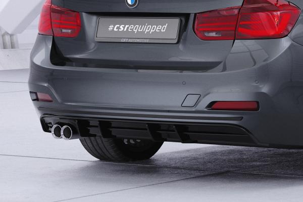 CSR Diffusor | Heckansatz mit ABE für BMW 3er F30 Limousine HA491-G Glossy schwarz glänzend (keine Lackierung erforderlich)