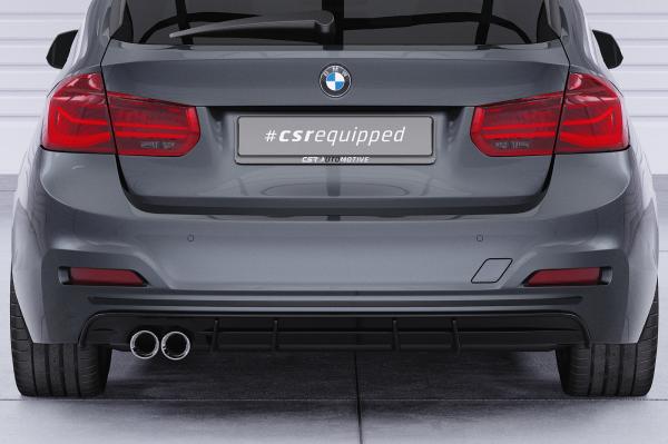 CSR Diffusor | Heckansatz mit ABE für BMW 3er F30 Limousine HA491-G Glossy schwarz glänzend (keine Lackierung erforderlich)