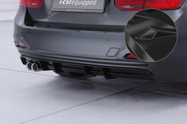 CSR Diffusor | Heckansatz mit ABE für BMW 3er F30 Limousine HA491-G Glossy schwarz glänzend (keine Lackierung erforderlich)