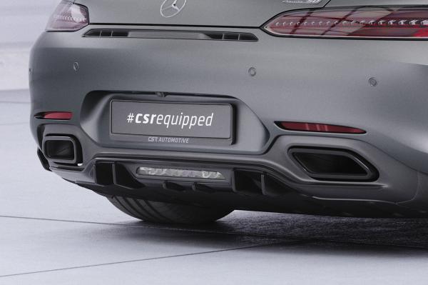 CSR Diffusor | Heckansatz mit ABE für Mercedes Benz AMG GT (190) HA495-L Lackierung erforderlich (schwarz matt)