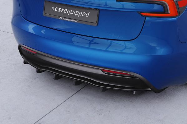 CSR Diffusor | Heckansatz mit ABE für Tesla Model 3 HA496-L Lackierung erforderlich (schwarz matt)