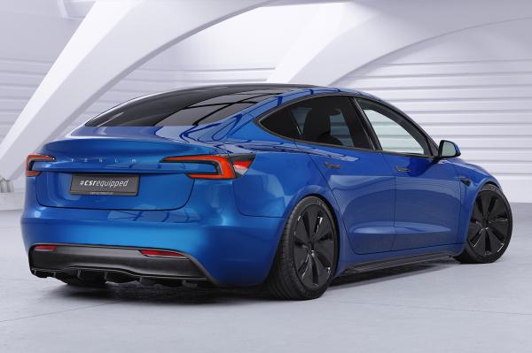 CSR Diffusor | Heckansatz mit ABE für Tesla Model 3 HA496-L Lackierung erforderlich (schwarz matt)