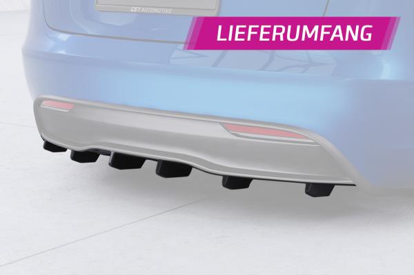 CSR Diffusor | Heckansatz mit ABE für Tesla Model 3 HA496-L Lackierung erforderlich (schwarz matt)