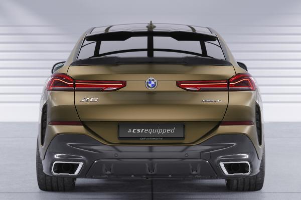 CSR Heckspoiler | Heckflügel mit ABE für BMW X6 (G06) HF012-S schwarz matt strukturiert (keine Lackierung erforderlich)