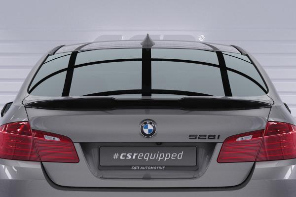 CSR Heckspoiler | Heckflügel mit ABE für BMW 5er F10 Limousine HF013-G Glossy schwarz Hochglanz (keine Lackierung erforderlich)