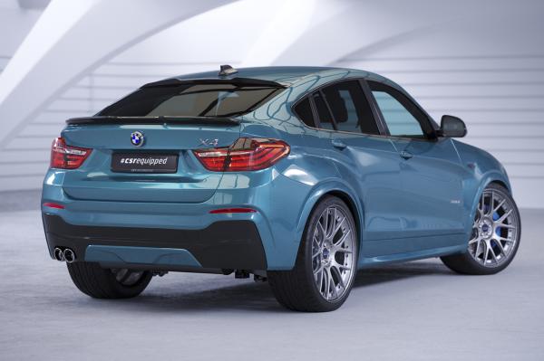 CSR Heckspoiler | Heckflügel mit ABE für BMW X4 (F26) HF014-S schwarz matt strukturiert (keine Lackierung erforderlich)