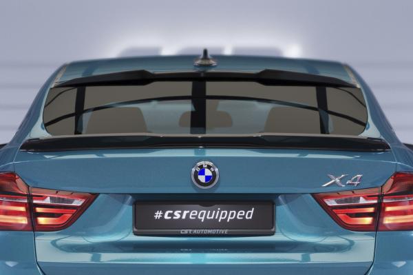 CSR Heckspoiler | Heckflügel mit ABE für BMW X4 (F26) HF014-S schwarz matt strukturiert (keine Lackierung erforderlich)