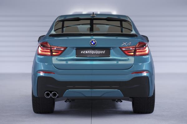 CSR Heckspoiler | Heckflügel mit ABE für BMW X4 (F26) HF014-S schwarz matt strukturiert (keine Lackierung erforderlich)