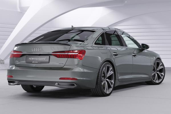CSR Heckspoiler | Heckflügel mit ABE für Audi A6 C8 (Typ 4K/F2) Limousine HF015-S Strukturiert schwarz matt (keine Lackierung erforderlich)
