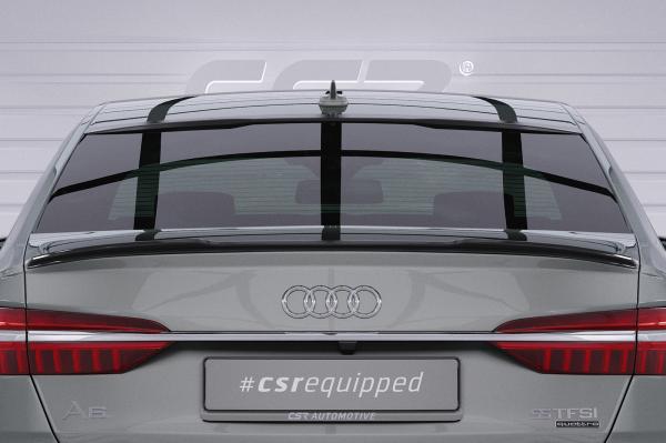 CSR Heckspoiler | Heckflügel mit ABE für Audi A6 C8 (Typ 4K/F2) Limousine HF015-S Strukturiert schwarz matt (keine Lackierung erforderlich)