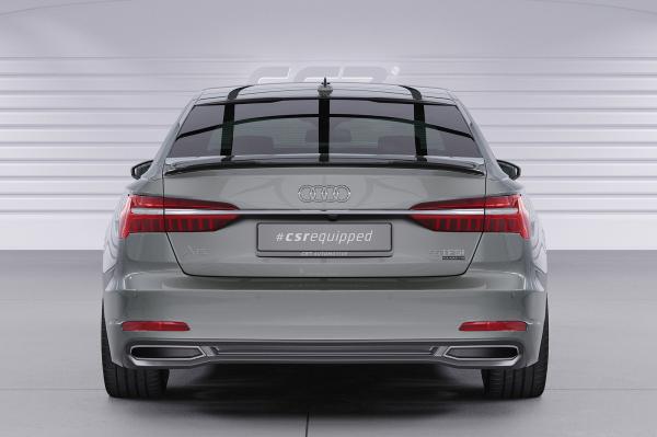 CSR Heckspoiler | Heckflügel mit ABE für Audi A6 C8 (Typ 4K/F2) Limousine HF015-S Strukturiert schwarz matt (keine Lackierung erforderlich)