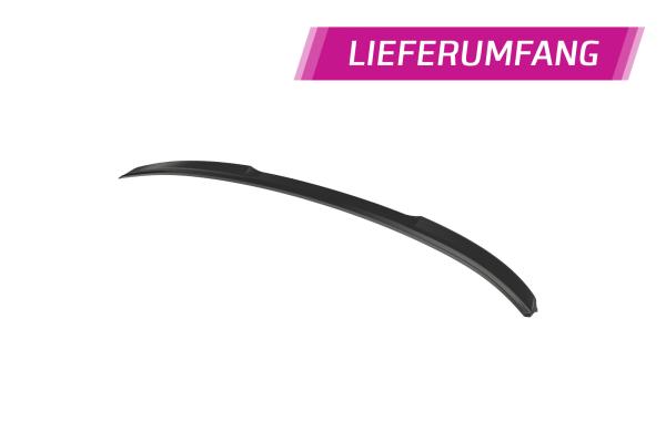 CSR Heckspoiler | Heckflügel mit ABE für Audi A6 C8 (Typ 4K/F2) Limousine HF015-S Strukturiert schwarz matt (keine Lackierung erforderlich)