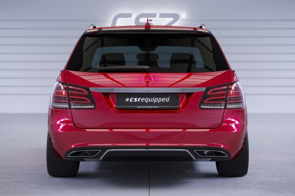 CSR Heckspoiler | Heckflügel mit ABE für Mercedes-Benz E-Klasse S212 T-Modell HF016-C Carbon Look Hochglanz (keine Lackierung erforderlich)