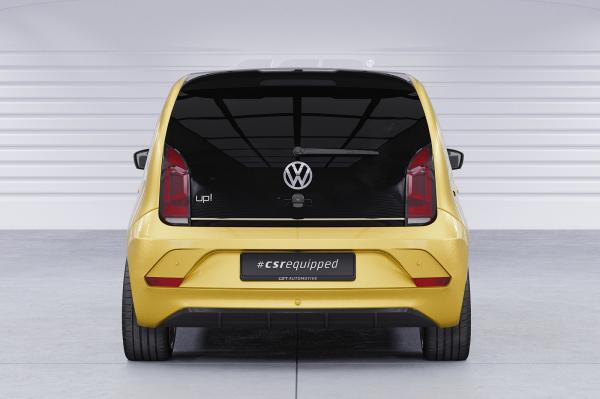 CSR Heckspoiler | Heckflügel mit ABE für VW Up! / Seat Mii / Skoda Citigo HF019-S Strukturiert schwarz matt (keine Lackierung erforderlich)